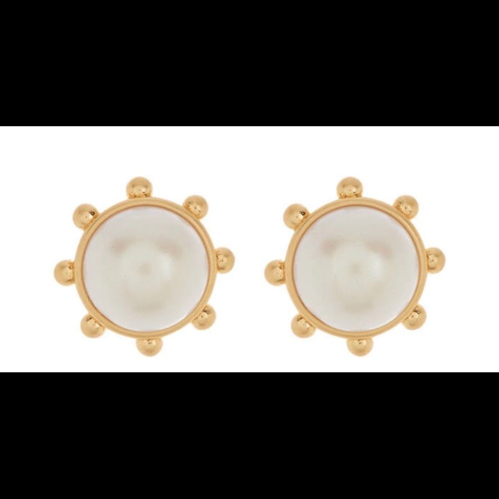Kate Spade Flying Colors Bezel Studs Gold